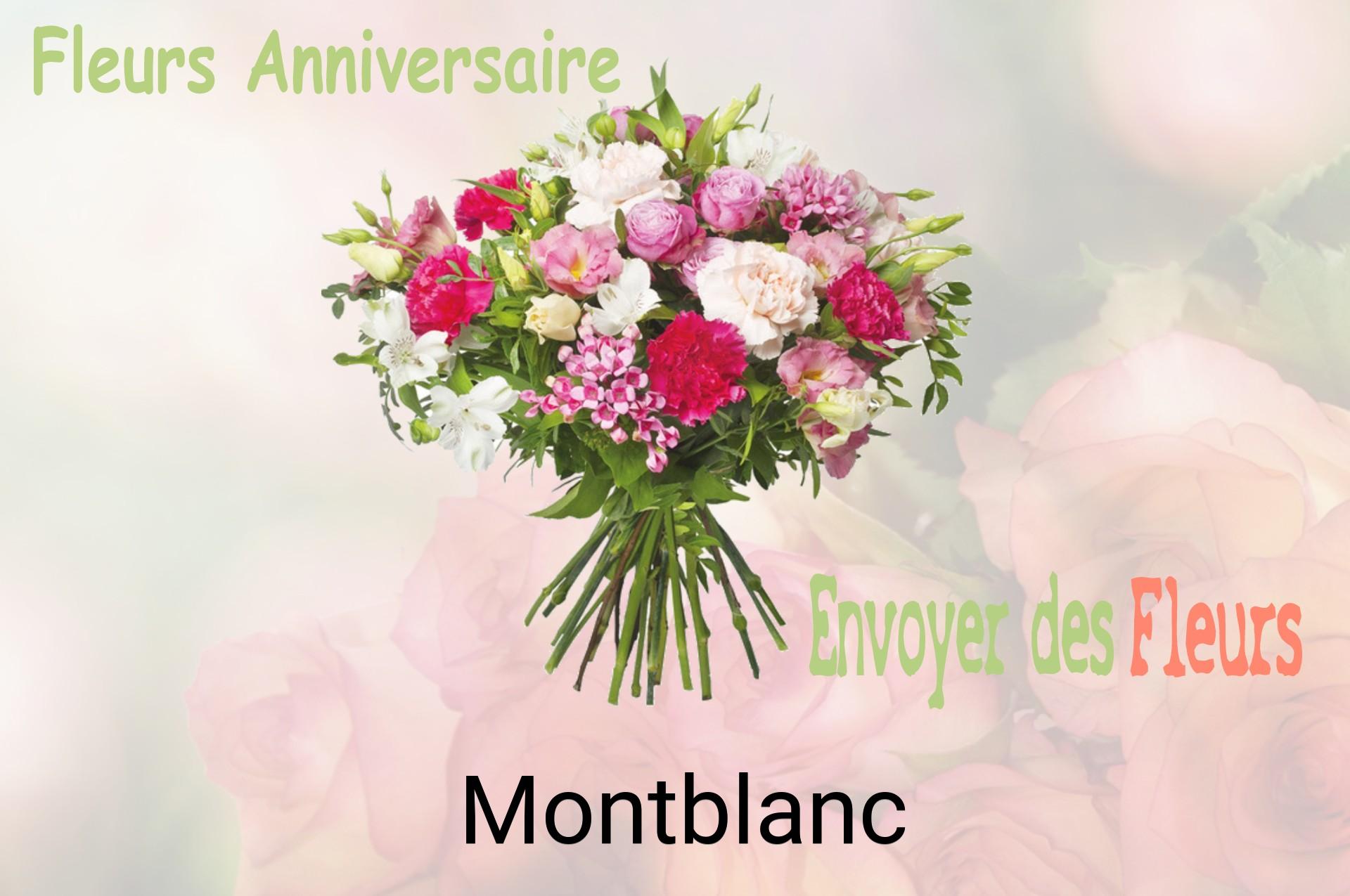 Bouquet de fleurs d’anniversaire livré à Montblanc
